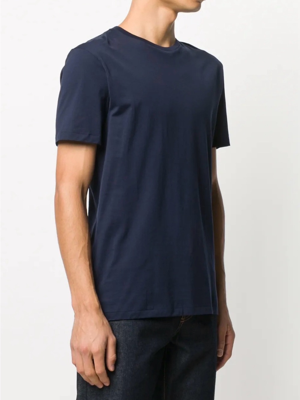 Ralph Lauren Purple Label Navy T Shirt Mercerized Cotton Italy XL